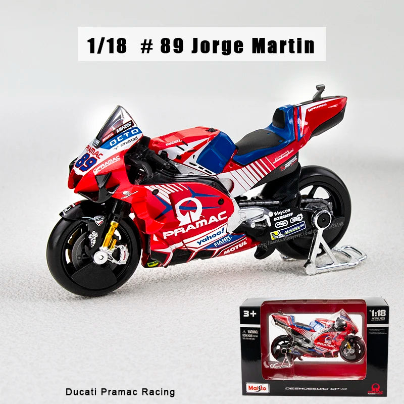 Maisto 1:18 NEW 2023 Ducati Lenovo Team  #1 Bagnaia Champion Moto GP Racing casting alloy motorcycle Model collection gift toy