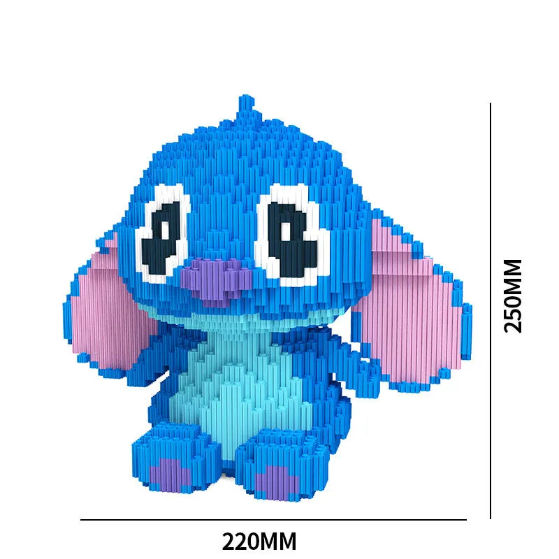 Stitch Disney Lego Toys Anime Angel Action Figure Doll Puzzle Assembly Building Blocks Decoration Children's Christmas Gift