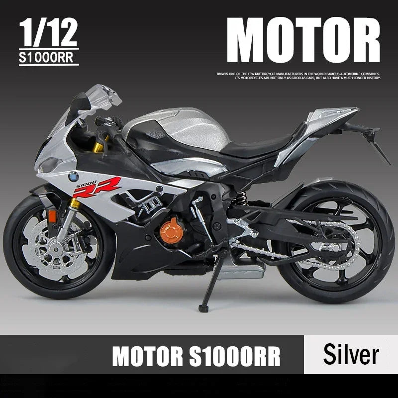 1:12 BMW S1000RR 2021 Die Cast Motorcycle Model Toy Vehicle Collection Autobike Shork-Absorber Off Road Autocycle Toys Car