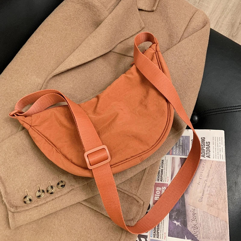 Casual Nylon Hobos Crossbody Bag for Women Designer Shoulder Bags Large Capacity Tote Lady Travel Shopper Bag Female Purses 2024