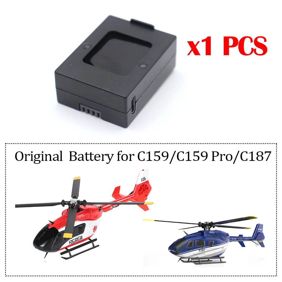 RC ERA Original Battery for C127/ C186/ C127AI/ C159/ C187/ C129 V2 A26 RC Helicopter Spare Parts