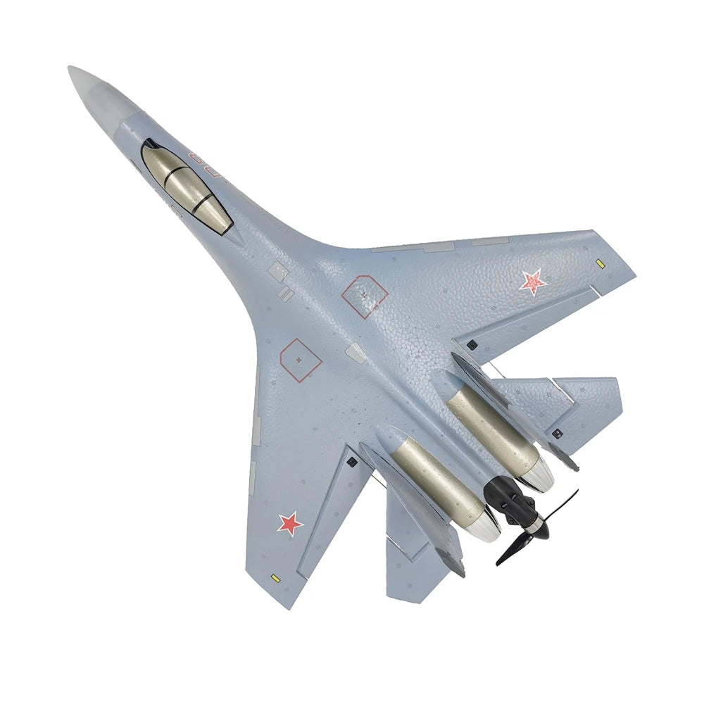 Su35 Rc Plane 4CH Foam Remote Control Airplane Model QF009 J16 Glider 2.4G 360° Flip-Roll 525mm Fixed Wing Fighter Aircraft Toy