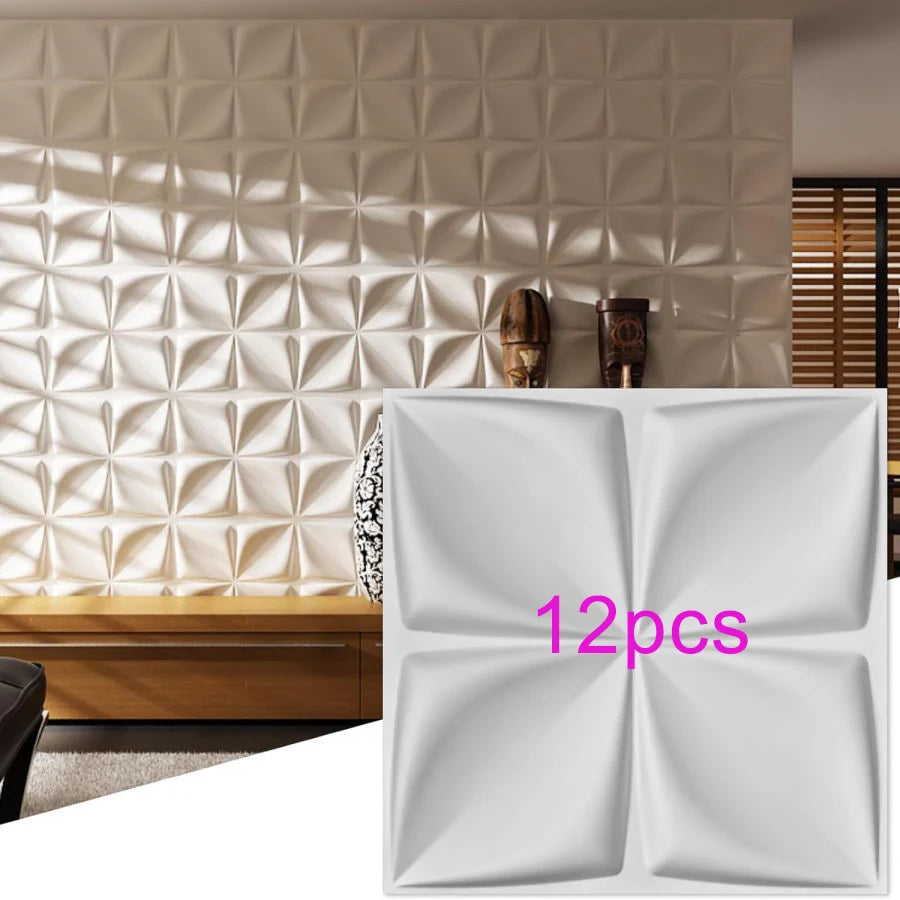 KUUJOJO 3D textured wall panel for indoor wall decoration, suitable for living room, hall, bedroom, hotel, office, send tape