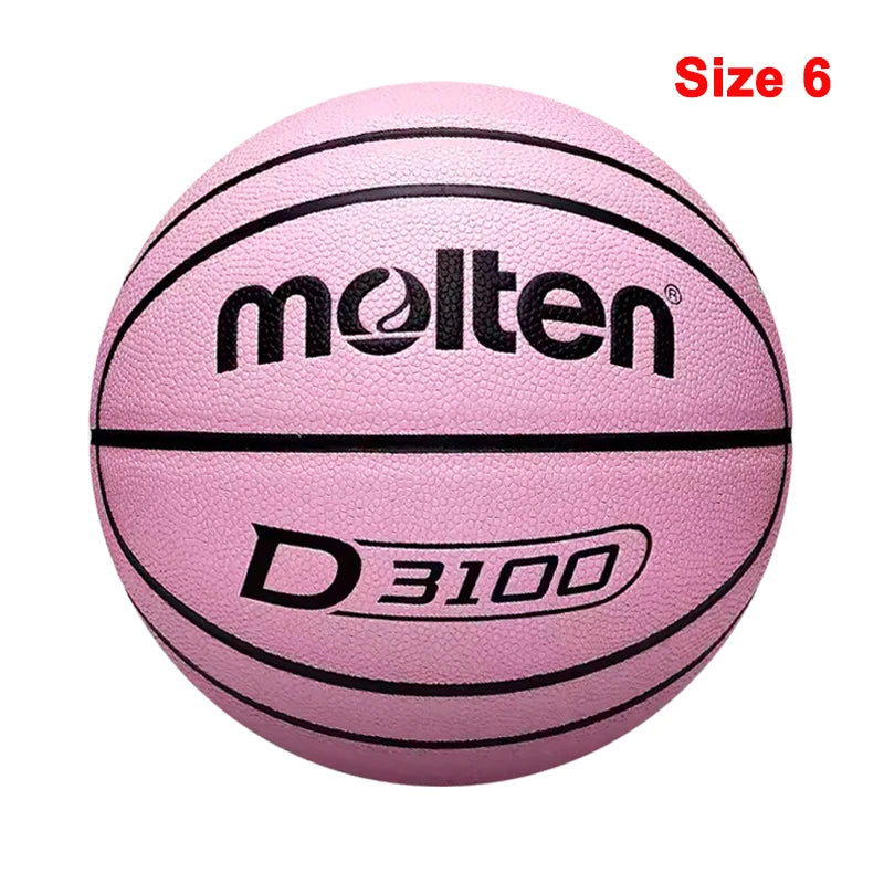 Molten Basketball Balls Official Size 7/6/5 Soft Wear-resistant PU Material Outdoor Basketball Training Game Colorful baloncesto