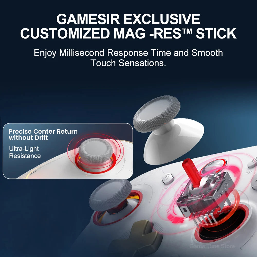 Gamesir Cyclone 2 Pro Nintendo Switch Wireless Gaming Controller RGB Gamepad for Switch PC Android Ios New MAG-RES TMR Joysticks