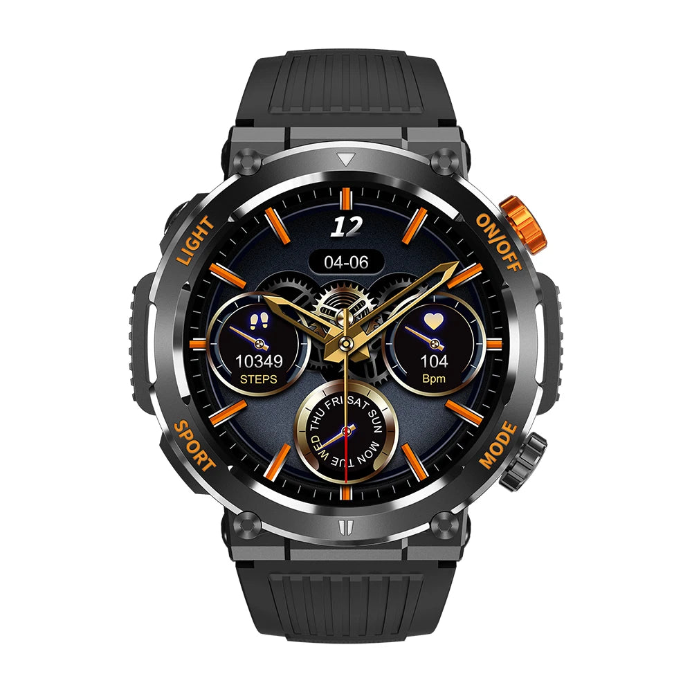 [2024] COLMI V68 1.46'' HD Display Smartwatch 100 Sports Modes Compass Flashlight Men Military Grade Toughness Smart Watch