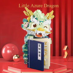 National tide toys auspicious dragon offering Rui long Teng Tiangong children puzzle building blocks gift toys