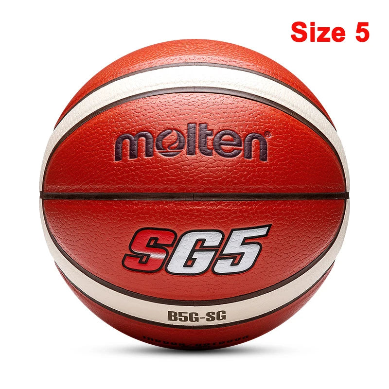 2023 Molten Original Basketball Ball Size 7/6/5 High Quality PU Wear-Resistant Match Training Outdoor Indoor Men basketbol topu