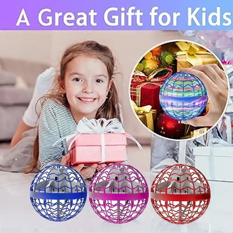 Flying Ball Magic Ball Indoor/Outdoor Flying Rotating Drone Induction Gyroscope Christmas Children's Gift Stress Relieving Toy