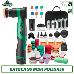 BATOCA S5 Cordless Car Polisher 1-3 Inch Electric Mini Wireless Polishing Wax Machine 12V Buffing Tool For Detailing