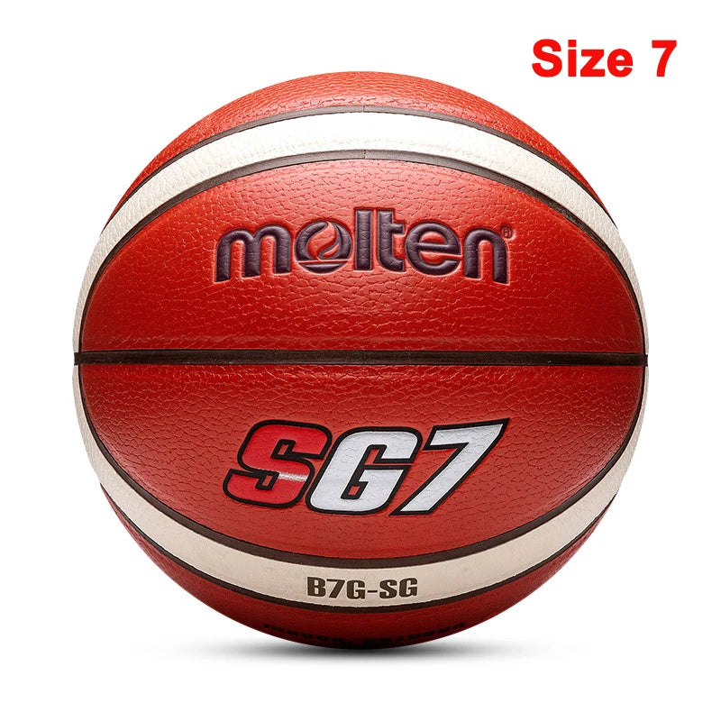 2023 Molten Original Basketball Ball Size 7/6/5 High Quality PU Wear-Resistant Match Training Outdoor Indoor Men basketbol topu