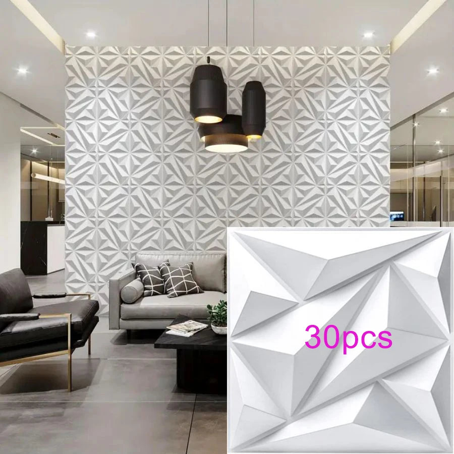 KUUJOJO 3D textured wall panel for indoor wall decoration, suitable for living room, hall, bedroom, hotel, office, send tape