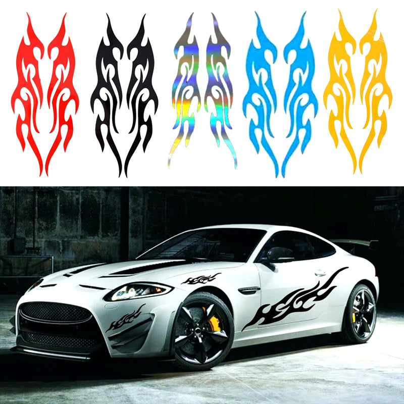 Car Stickers Modified Flame Reflective Sticker Auto Exterior Accessories Decals moto Body Decor Voiture Supplies 자동차 용품 베스트