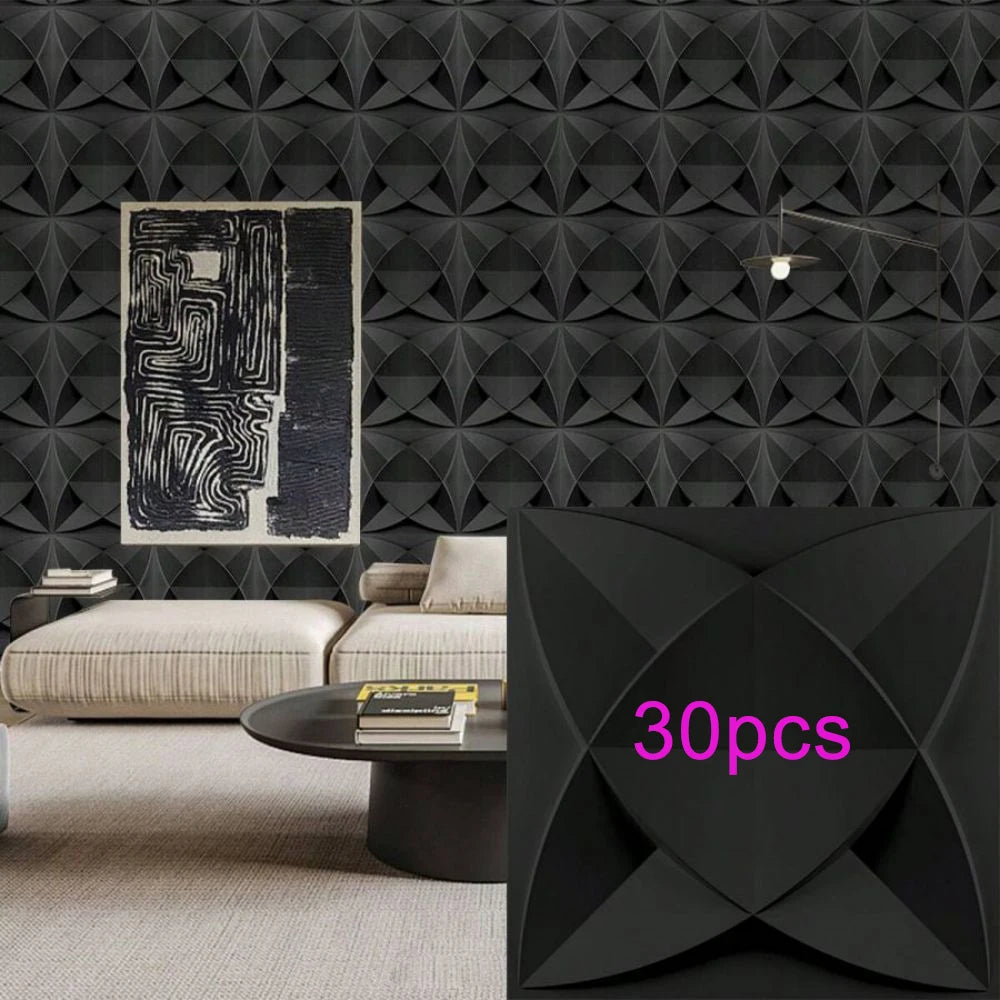 KUUJOJO 3D textured wall panel for indoor wall decoration, suitable for living room, hall, bedroom, hotel, office, send tape