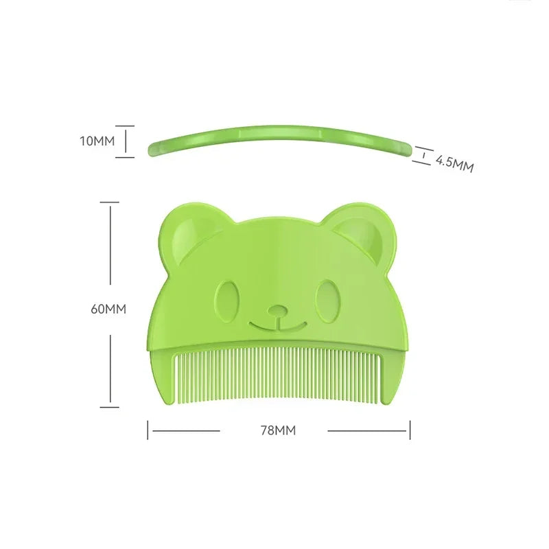 Baby Hair Brush Cute Infant Fetal Head Fat Cleaning Silicone Brush Newborn Soft Hair Comb Head Massager for Baby Care Accessorie