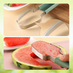 3-in-1 Watermelon Cutter Slicer Tool, Stainless Steel Water melon Fork Popsicle Watermelon Knife Fruit Cutter Kitchen Gadgets