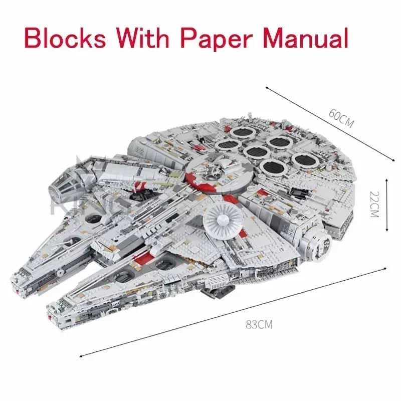 In stock Falcon Ship Building Blocks Bricks Toys Compatible Christmas Birthday Gifts05132 75192