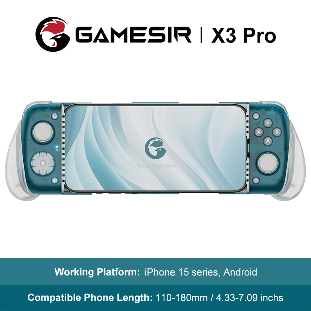 Gamesir X3 Pro Mobile Gaming Controller Android Phone Gamepad iPhone 15 Smartphone Type C Hall effect Joysticks Cooling Module