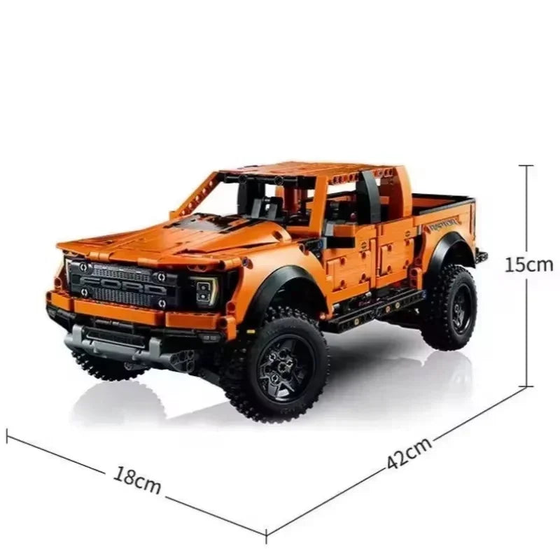 Large Off-Road Vehicle Building Blocks F-150 Pickup Sports Car Building Blocks Racing Model Building Blocks Toy Children's Gifts