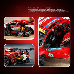 Technical Famous 488 City Road Racing Car Building Blocks 42125 Bricks Super Sports Vehicle Model Boys Assembly Toys Kid Gifts