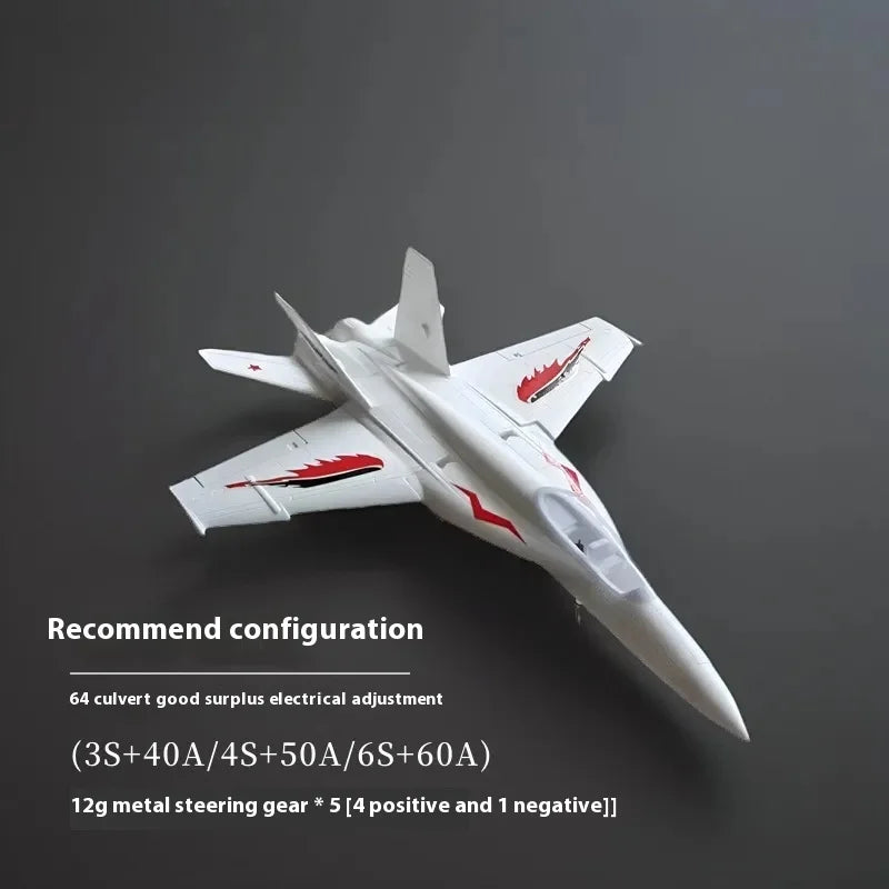 Assembly DIY Model Aircraft Fixed Wing F18 Super 64mm Culvert Epo Jet Adult Assembled Remote-controlled Combat Aircraft Rc Plane