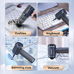 Car Vacuum Cleaner 140000PA Strong Suction Cordless Vacuum Cleaner Wireless Handheld Mini Blower for Home Appliance