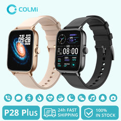 [2023 version] COLMI P28 Plus Smart Watch Men IP68 Waterproof  Voice Bluetooth Call Smartwatch Women For Android iOS Phone