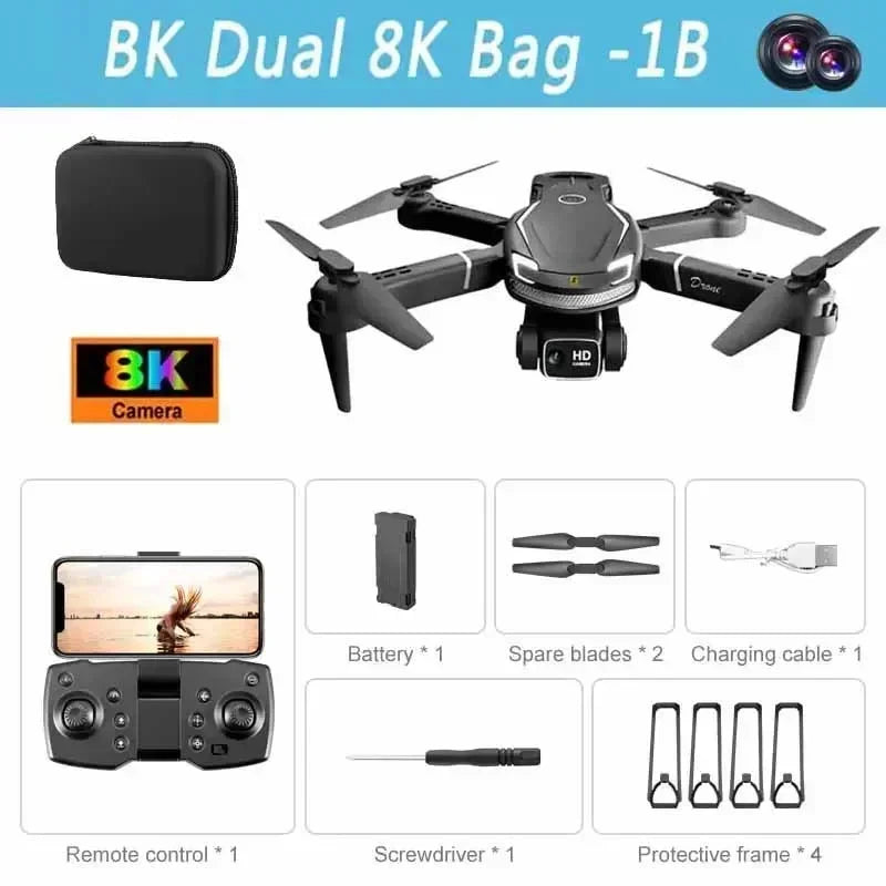 Mini New V88 Drone 8K Professional HD Aerial Photography 5G GPS Remote Control Aircraft HD Dual Camera Quadcopter Toy UAV