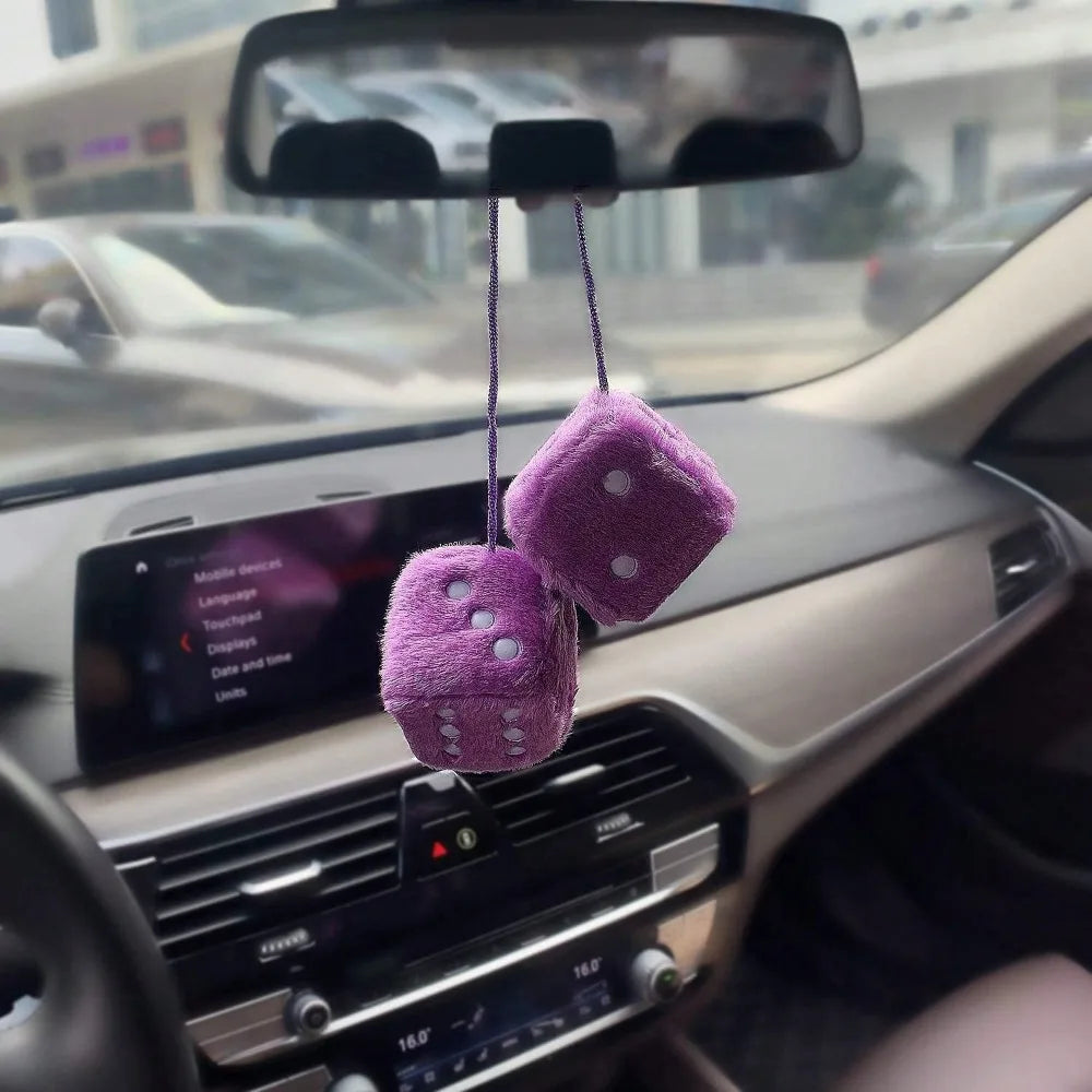 Dice Design Car Hanging Ornament Retro Car Mirror Hanging Accessories for Car Decoration