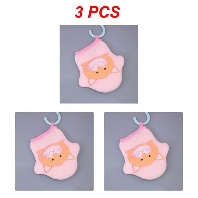 1~10PCS Baby Cartoon Body Scrubber Rubbing Towel Soft Bath Cotton Baby Bath Sponge Children's Bath Wipe Bath Ball Spot Bathroom