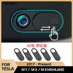 Privacy Protector Camera Cover For Tesla Model 3 Y Center Console Accessories Webcam Slide Switch Blocker Interior Sticker Trim