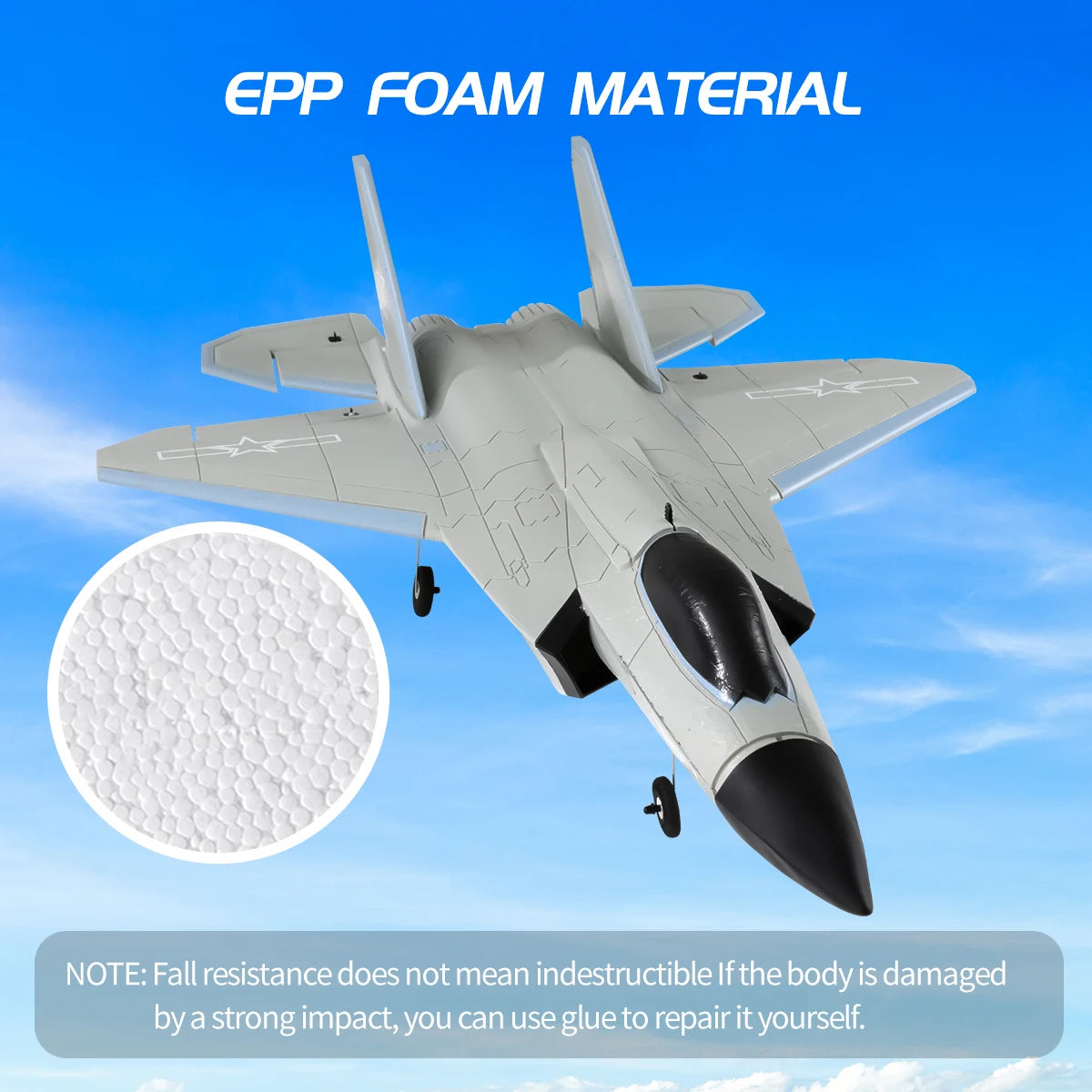 4 Channels FX9631 Big Size RC Plane J-35 Fighter Jet Fixed-Wing Airplane Remote Control Aircraft EPP Foam Glider Toys Kids Gifts