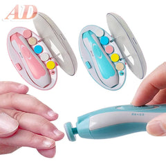 Baby electric nail grinder, available in pink and blue, specially designed for newborn care, safer and more reassuring