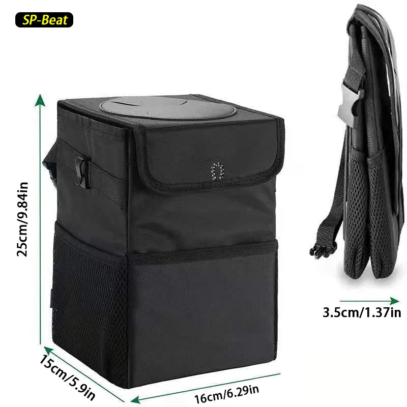 1 Piece Portable Foldable Car Trash Can, Waterproof Hanging Car Trash Can, Multifunctional Car Interior Storage Container