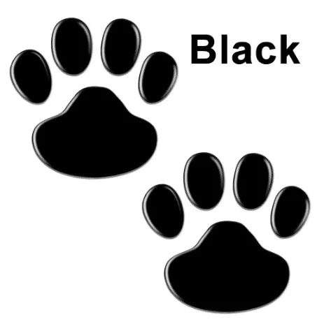 1 Sheet Car Stickers Creative Decals Paw 3D Animal Dog Cat Foot Prints Decal Car Motocycle Sticker Car Accessories