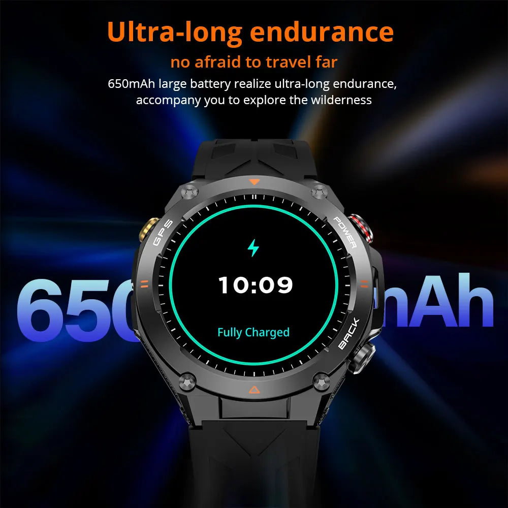 2024 COLMI V75 GPS Smart Watch 1.45" Ultra HD Display Built-in GPS & Compass Make/Receive Phone Calls Smartwatch 650mAh Battery