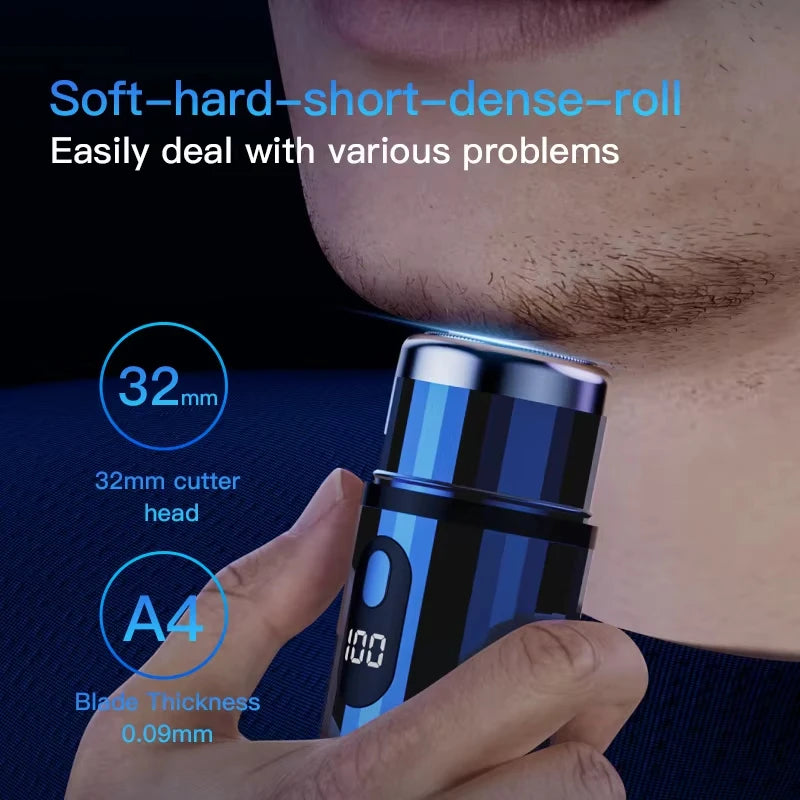 Xiaomi Mini Electric Shaver USB-C Rechargeable Shaver Waterproof Portable Shaver Powerful Travel Home Use Cordless Shaver