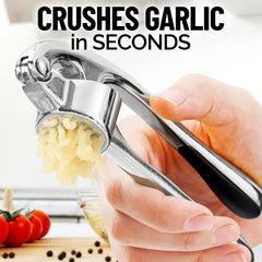 Garlic Press Rocker Zinc Alloy Grinder- Premium Professional Grade Garlic Mincer, Crusher,Presser,Easy Clean, Dishwasher Safe