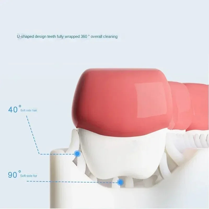 Baby Toothbrush Children 360 Degree U-shaped Child Soft Silicone Toothbrush Health Care Kids Teeth Oral Care Cleaning