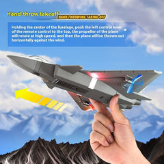 Rc Plane New Two Channel J-20 Glider J20 Fighter Fixed Wing Electric Decoration Aircraft Model Remote Control Foam Aircraft