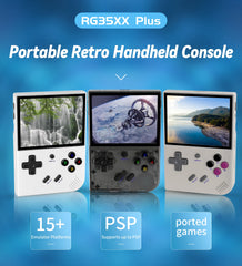 ANBERNIC RG35XX Plus Retro Handheld Game Player Console 5000+ Classic Games Support Wireless/Wired Controlle HD-MI TV Output