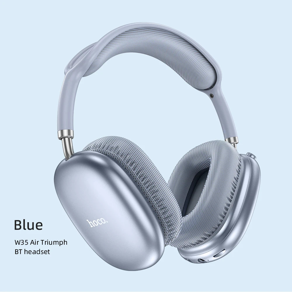 HOCO W35 Air Upgrade Wireless Bluetooth 5.3 Music Headphone Mic HiFi Audio Headset Stereo Sound Sport Earphones 40MM Driver 45H