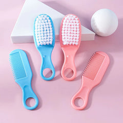 Newborn Safe Brush to remove trichum moss baby head Care brush combination Baby massage brush set