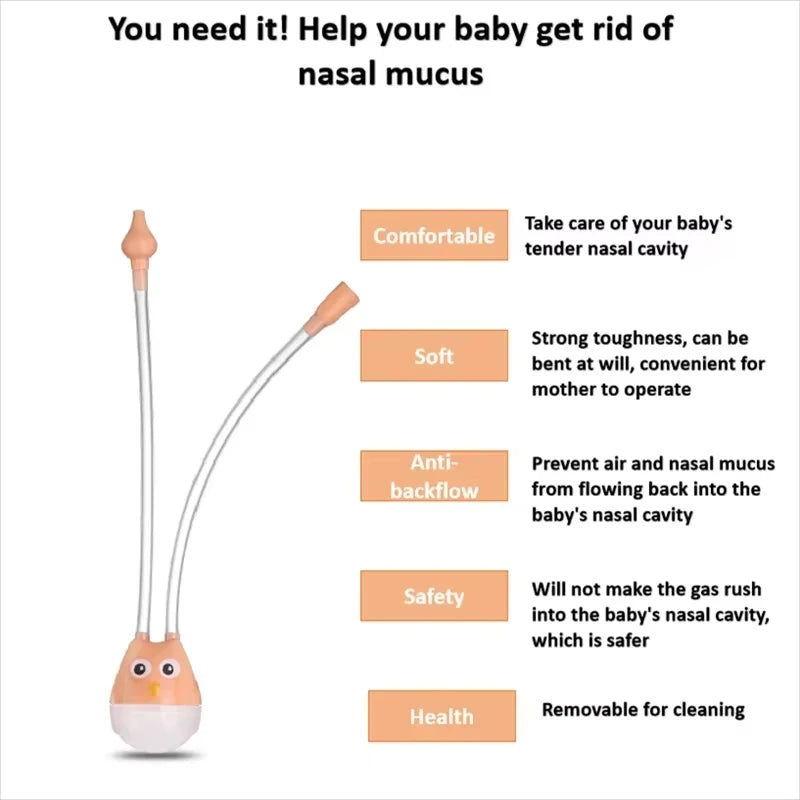 Needle Tube Nasal Aspirator Baby Care Nasal Aspirator Cleaner Baby Rhinitis Nasal Washer baby health New Born Baby Accessories