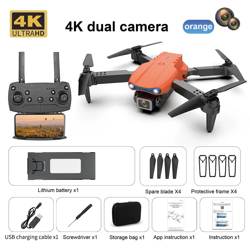 KBDFA K3 E99 Pro Drone Professional Quadcopter Obstacle Avoidance Drones RC Helicopters 4K Dual Camera Dron Remote Control Toys