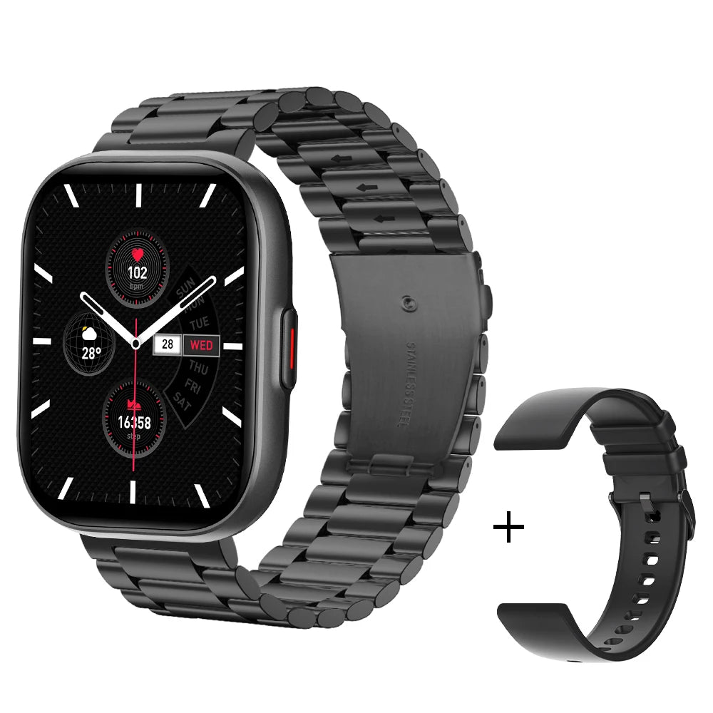 COLMI P68 Smartwatch 2.04'' AMOLED Screen 100 Sports Modes 7 Day Battery Life Support Always On Display Smart Watch Men Women