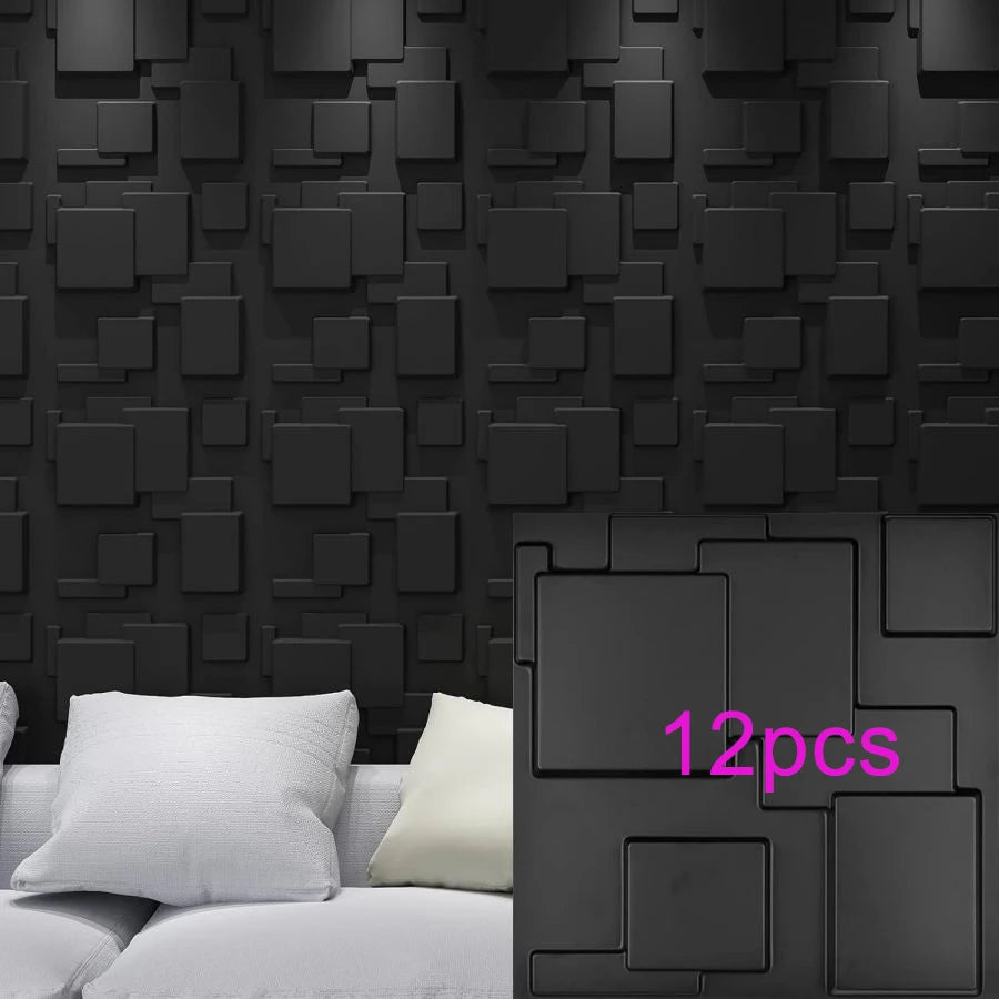 KUUJOJO 3D textured wall panel for indoor wall decoration, suitable for living room, hall, bedroom, hotel, office, send tape