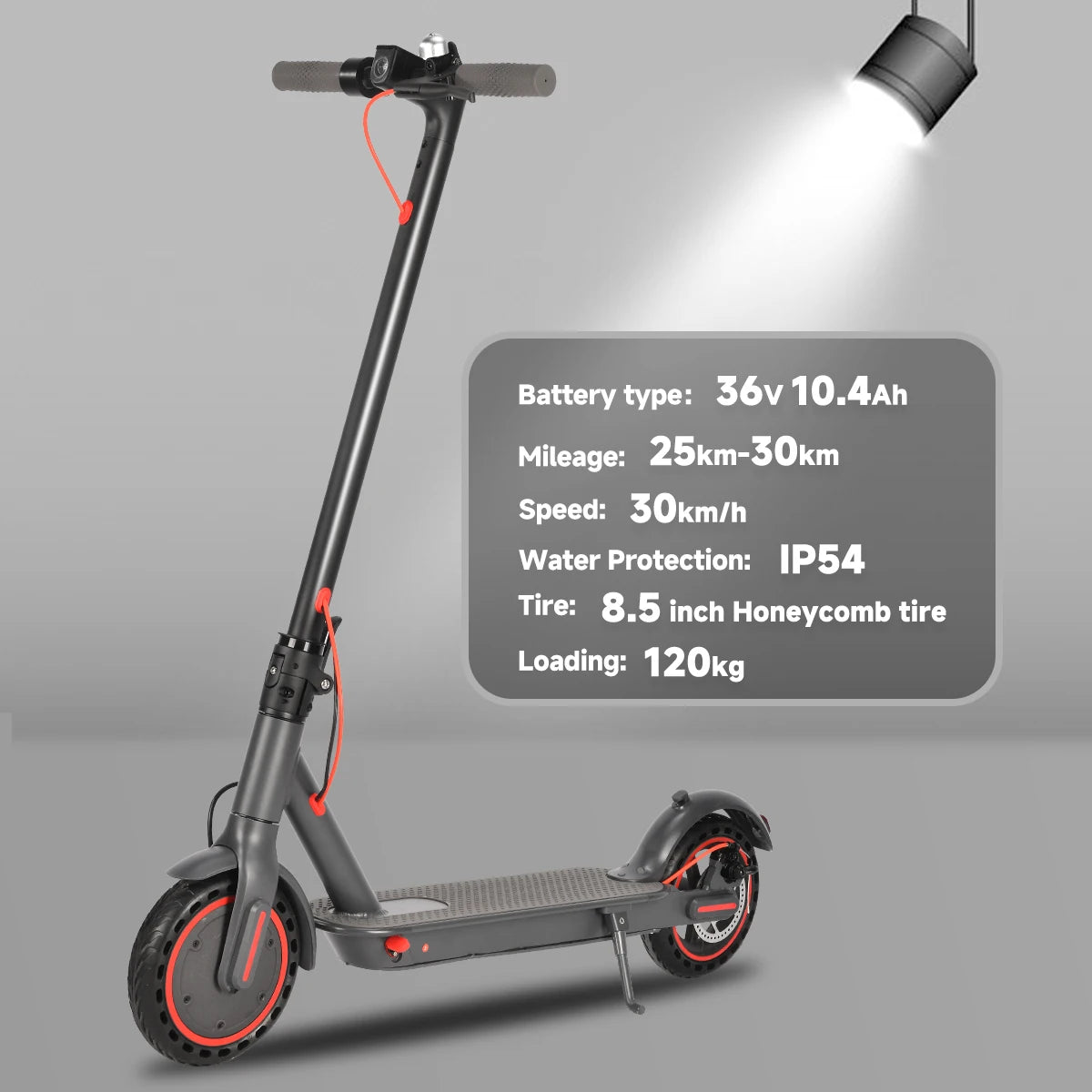 SUNNIGOO Adult Electric Scooter 36V 10.4Ah Escooter Kick Scooter with APP Lightweight Long Range 30km Scooters 350W