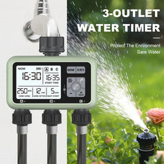 Eshico HCT-378 Garden Smart Triple Irrigation Timer Watering System（3 Outlet）