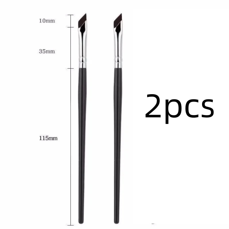 5pcs Blade Eyeliner Brush Upgrade Soft Nylon Ultra Thin Flat Angled Detail Makeup Brush for Flawless Eye Detailing Cosmetic Tool